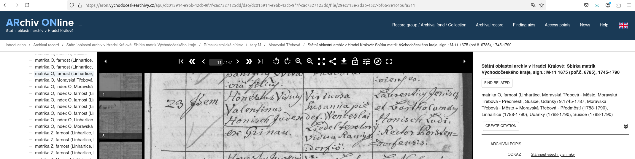 1748-01-23 Hanisch Valentin und Susanna verw Liedel Bildschirmfoto vom 2025-02-03 18-38-58